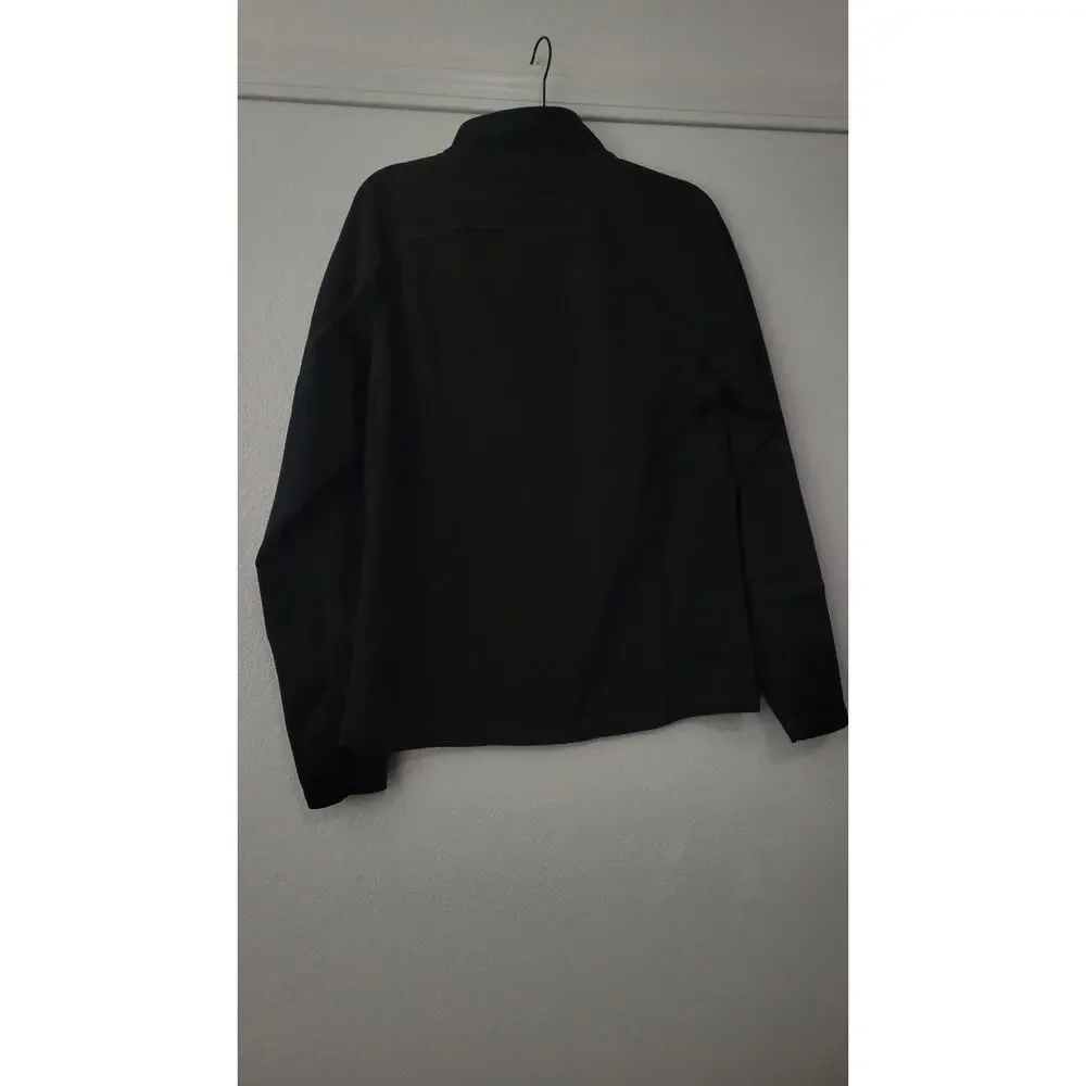 The North Face Men's Medium Black 1/2 Zip Fleece Pullover Stretch Chest Pocket